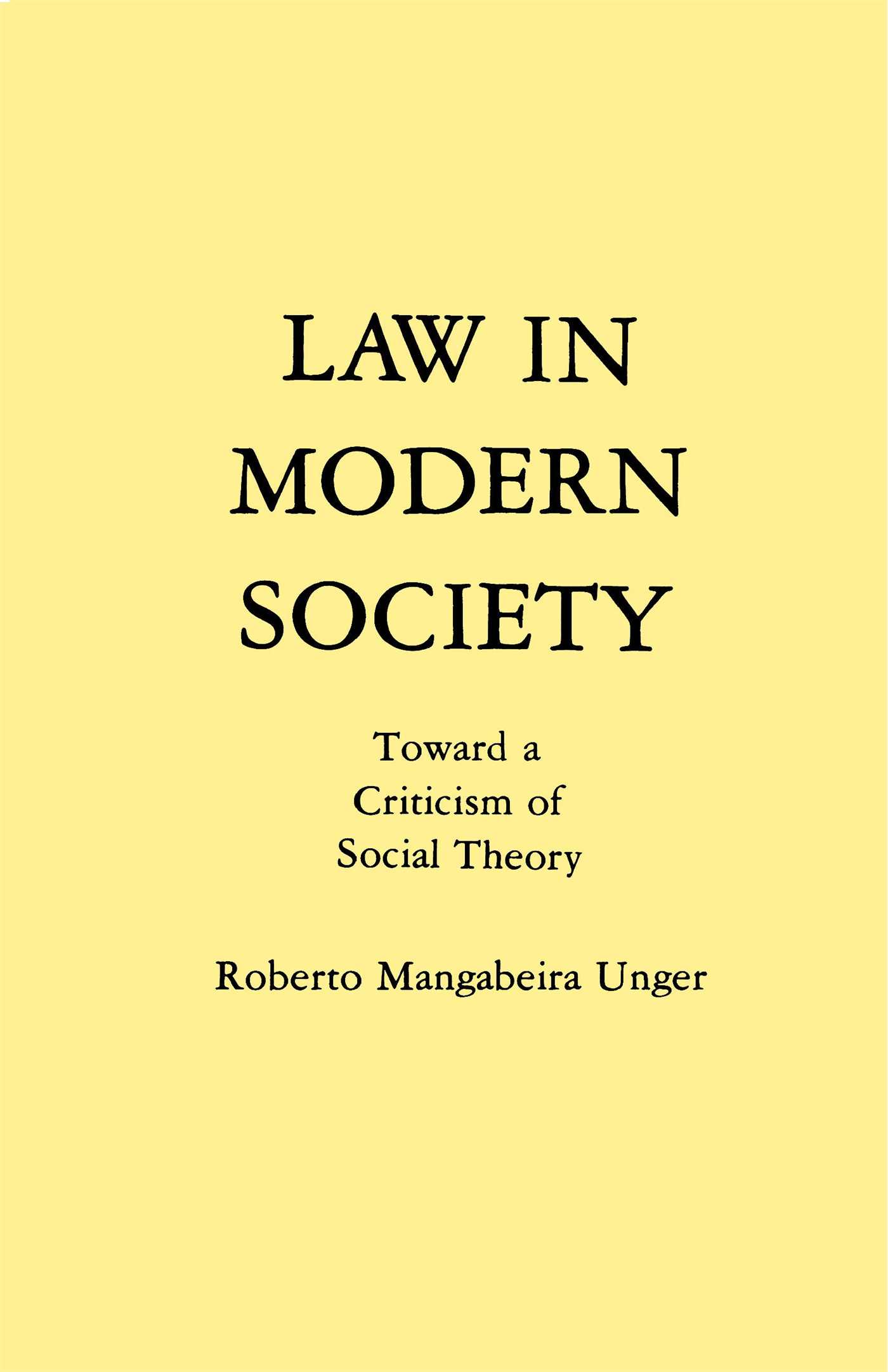 Law in Modern Society