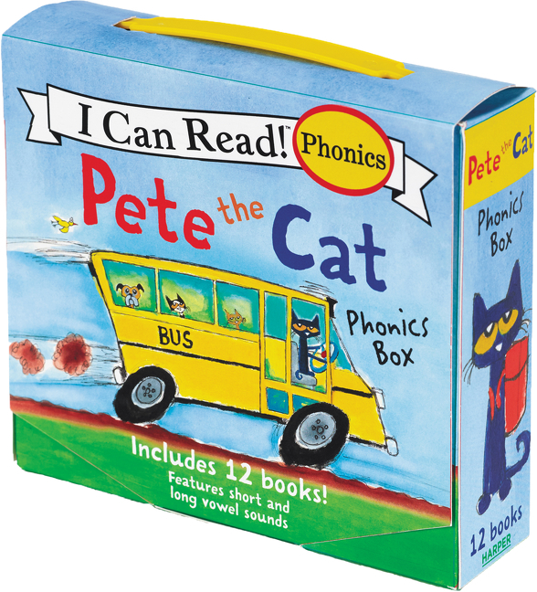 Pete the Cat 12-book Phonics Fun! by James Dean