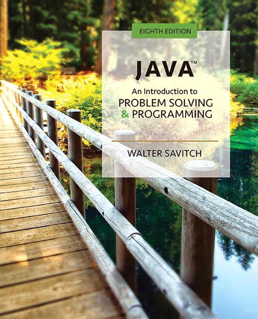 Java by Walter Savitch