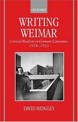 Writing Weimar by David Midgley