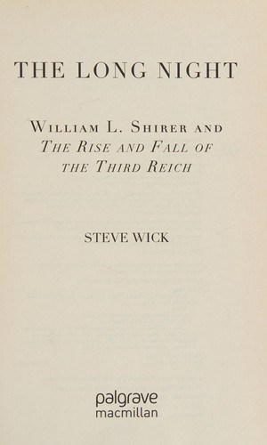 The Long Night by Steve Wick