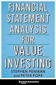 Financial Statement Analysis for Value Investing by Stephen Penman