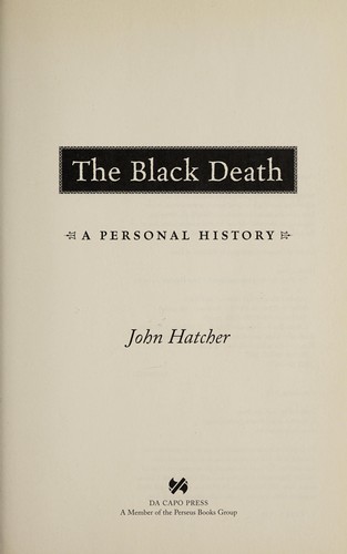 The Black Death by John Hatcher