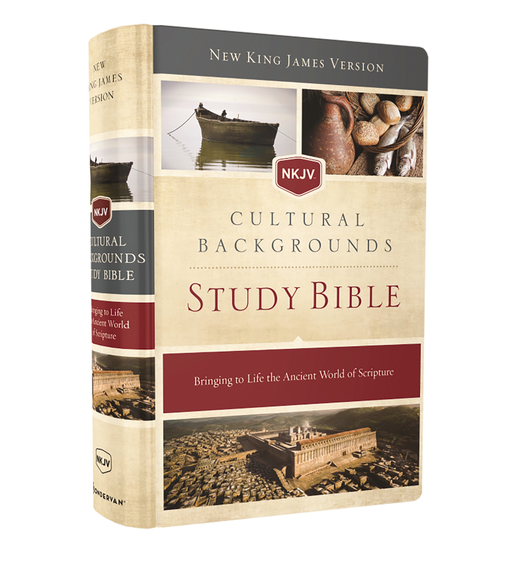 NKJV, Cultural Backgrounds Study Bible, Hardcover, Red Letter by Zondervan