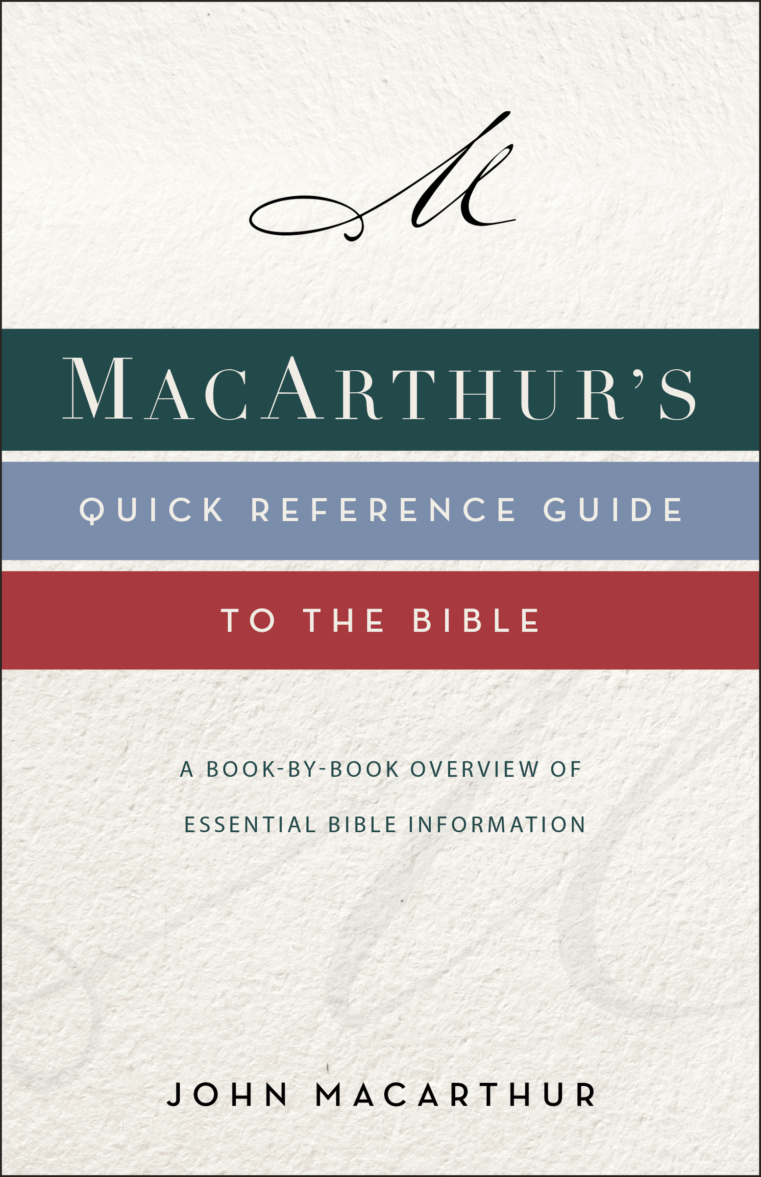 Macarthur's Quick Reference Guide to the Bible by John F. MacArthur