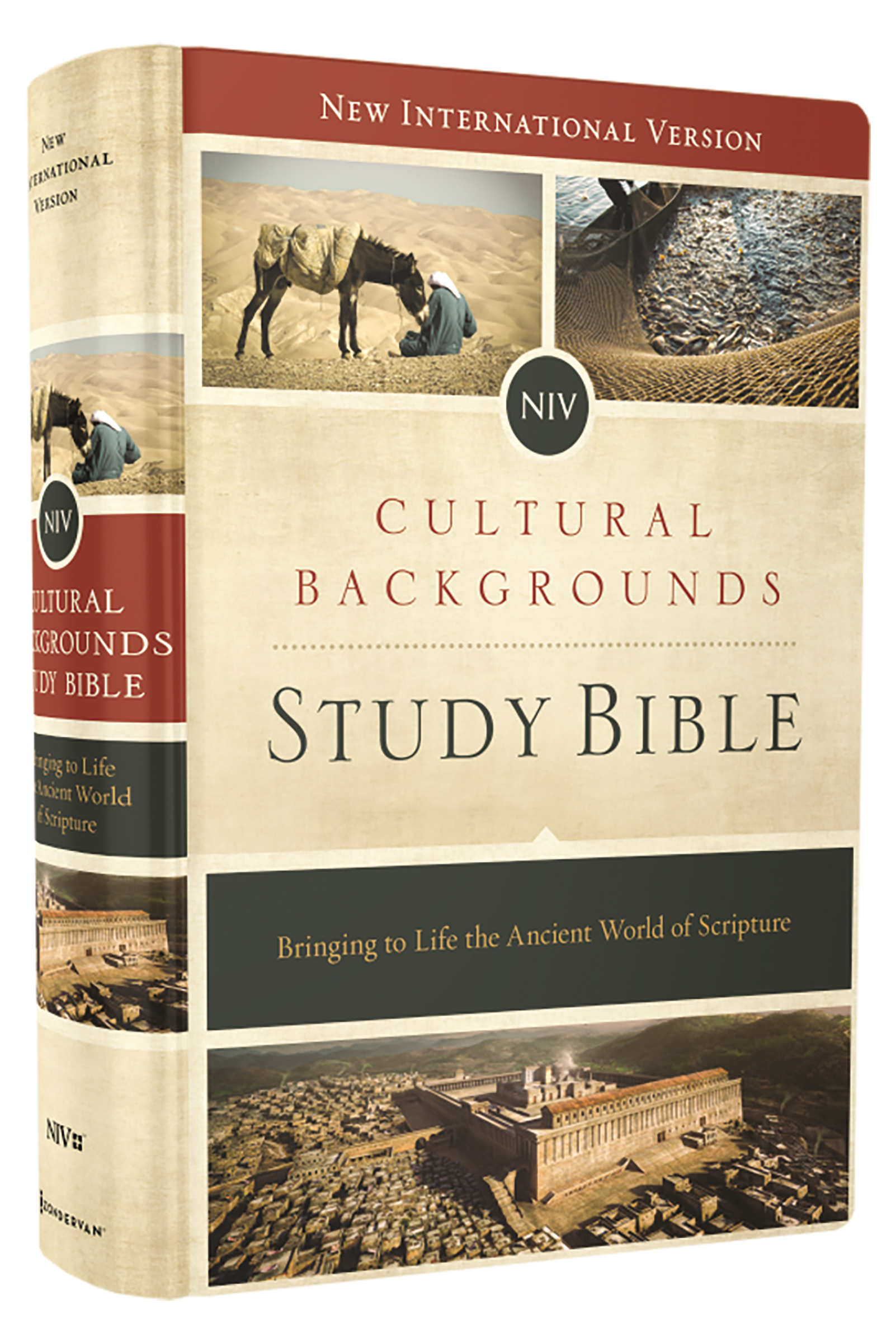 NIV, Cultural Backgrounds Study Bible (context Changes Everything), Hardcover, Red Letter by Zondervan