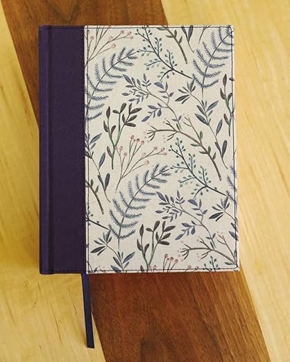 NIV, Journal the Word Bible (perfect for Note-taking), Cloth Over Board, Pink Floral, Red Letter, Comfort Print by Zondervan