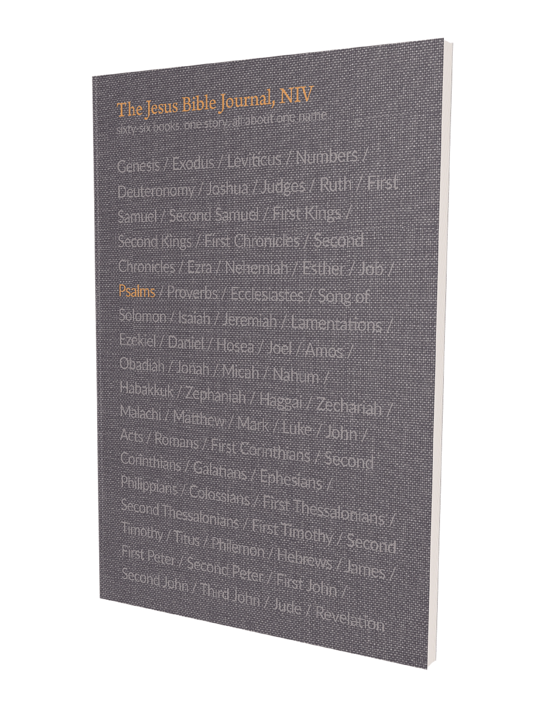 The Jesus Bible Journal, Psalms, NIV, Paperback, Comfort Print by Zondervan