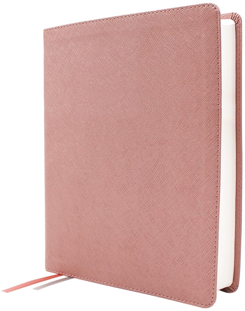 NIV, Beautiful Word Bible, Updated Edition, Peel/stick Bible Tabs, Leathersoft, Pink, Red Letter, Comfort Print by Zondervan