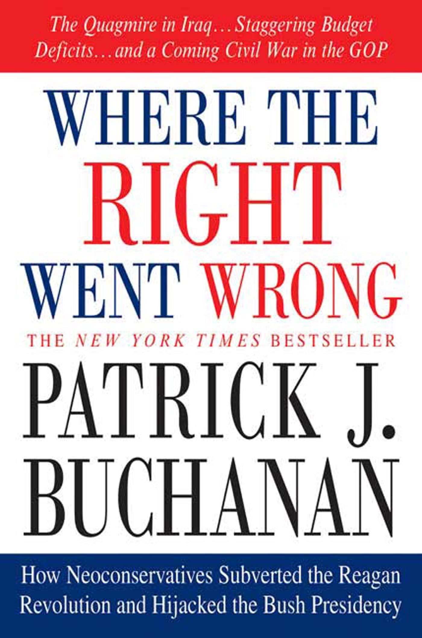Where the Right Went Wrong by Patrick J. Buchanan