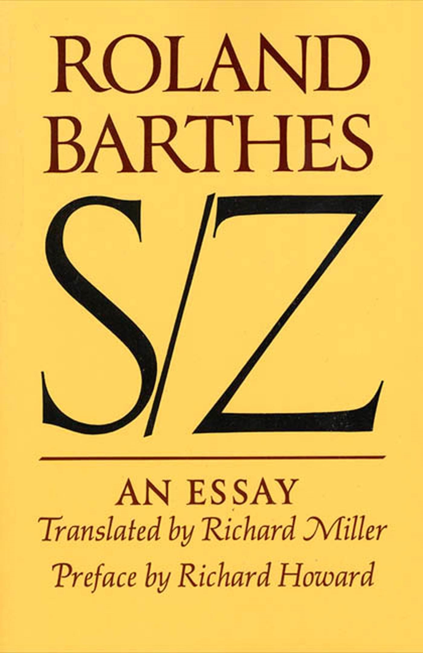 S/z by Roland Barthes