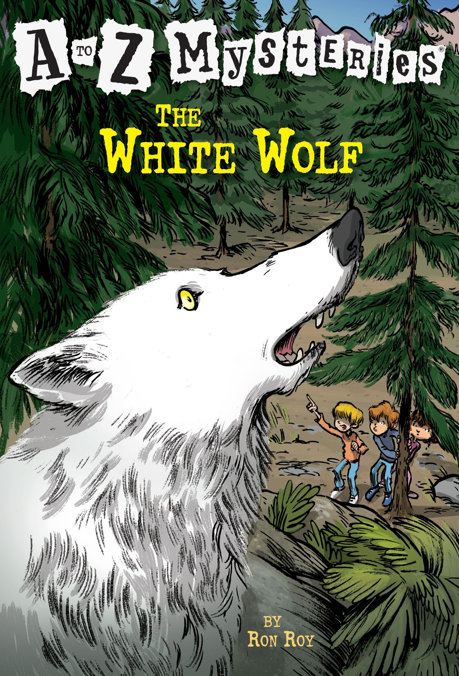 A to Z Mysteries: the White Wolf by Ron Roy