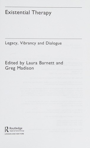 Existential Therapy by Laura Barnett