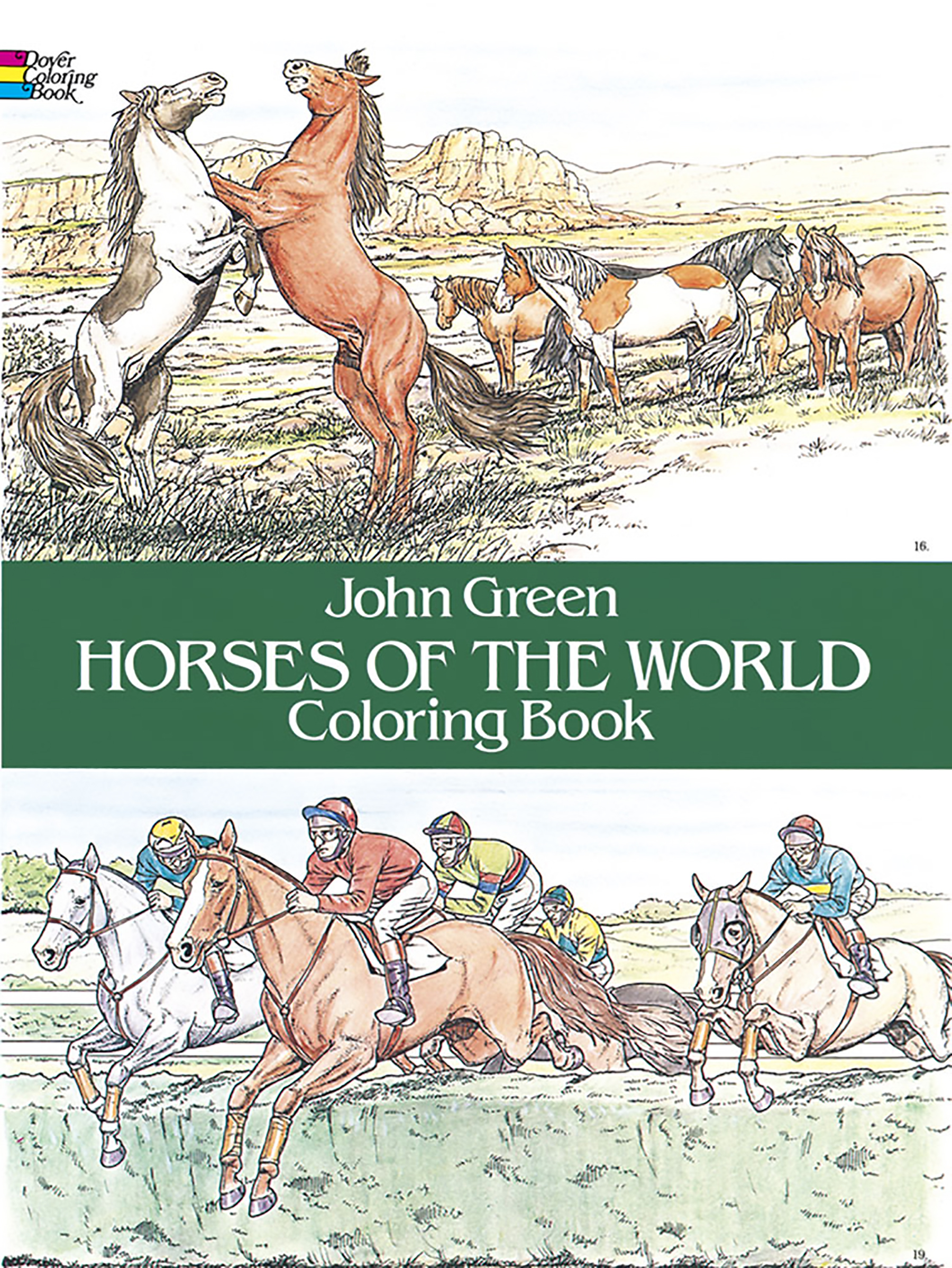 Horses of the World Coloring Book by John Green