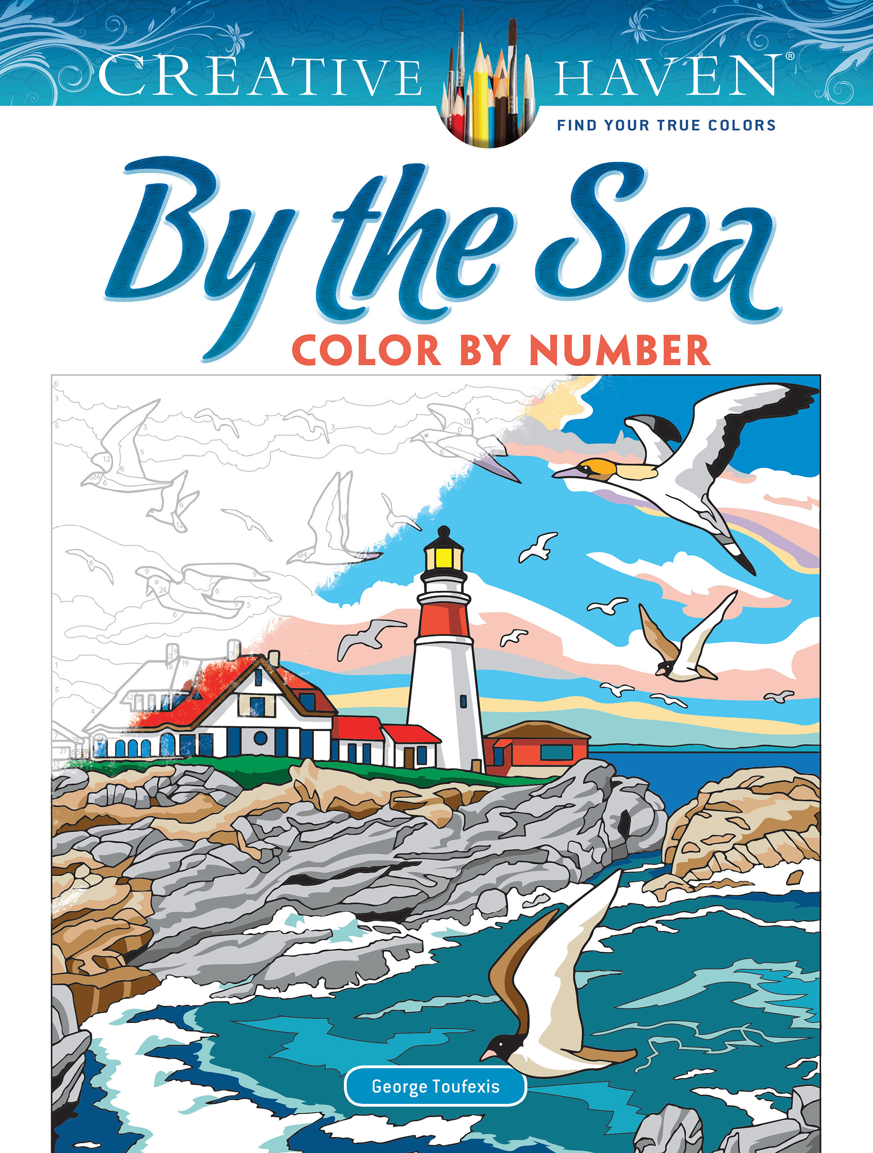 Creative Haven by the Sea Color by Number by George Toufexis