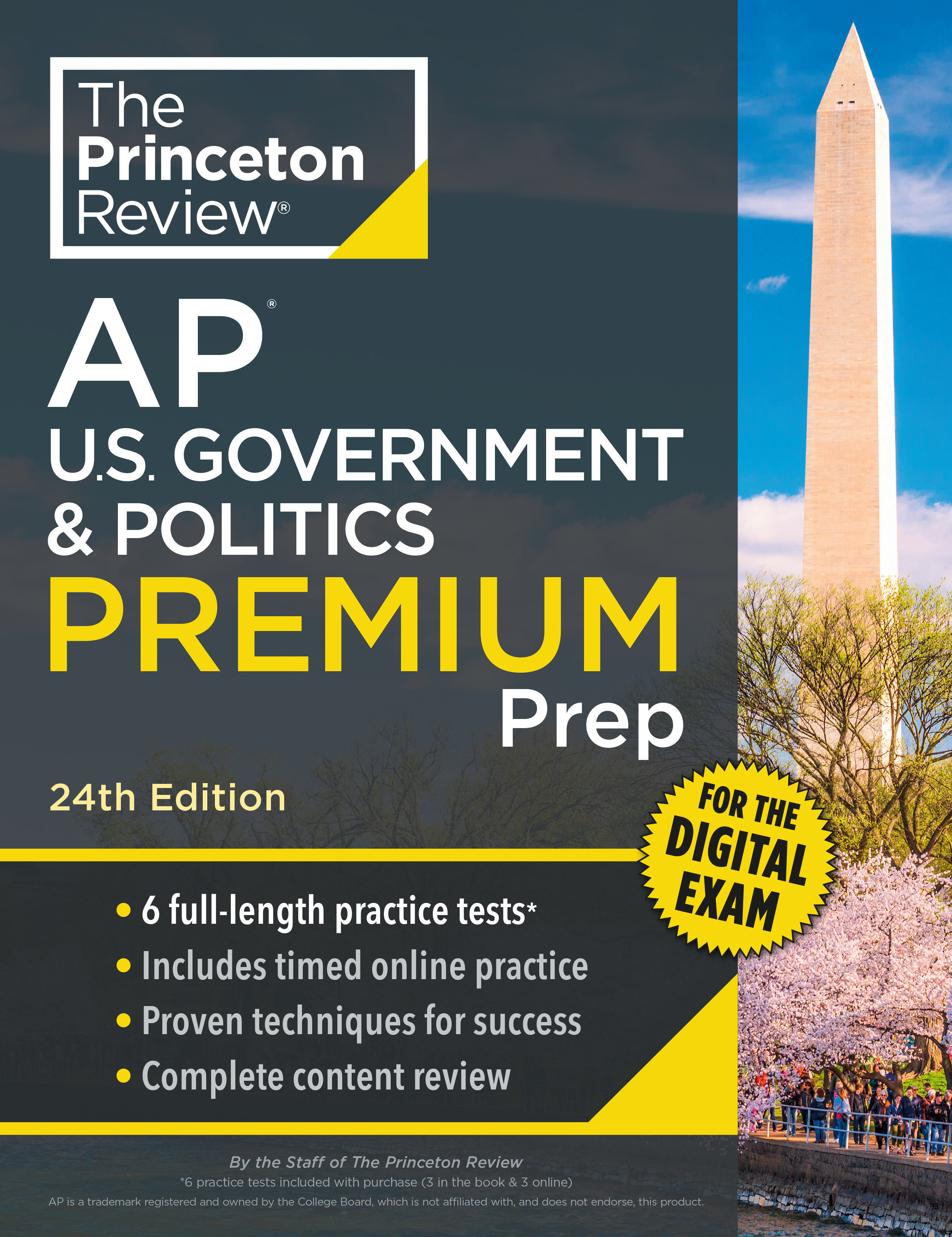 Princeton Review AP U.s. Government & Politics Premium Prep, 24th Edition