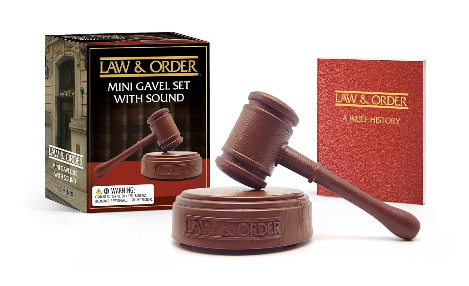 Law & Order: Mini Gavel Set With Sound by Chip Carter