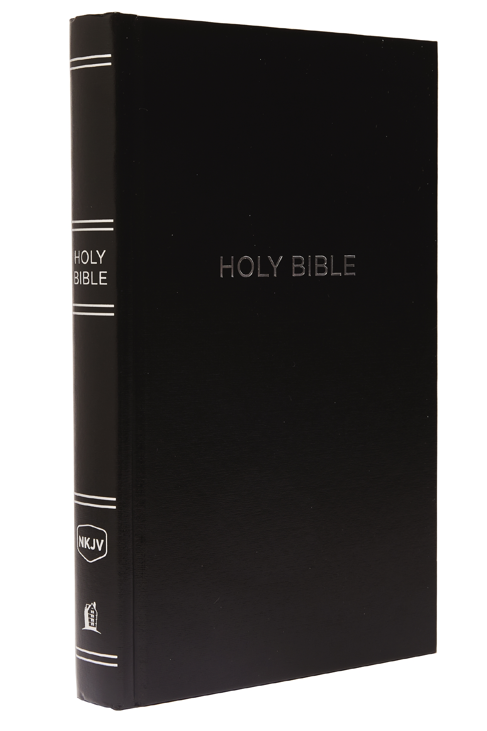NKJV, Pew Bible, Hardcover, Black, Red Letter, Comfort Print by Thomas Nelson