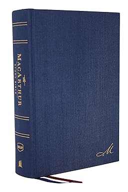 NKJV, Macarthur Study Bible, 2nd Edition, Cloth Over Board, Blue, Comfort Print