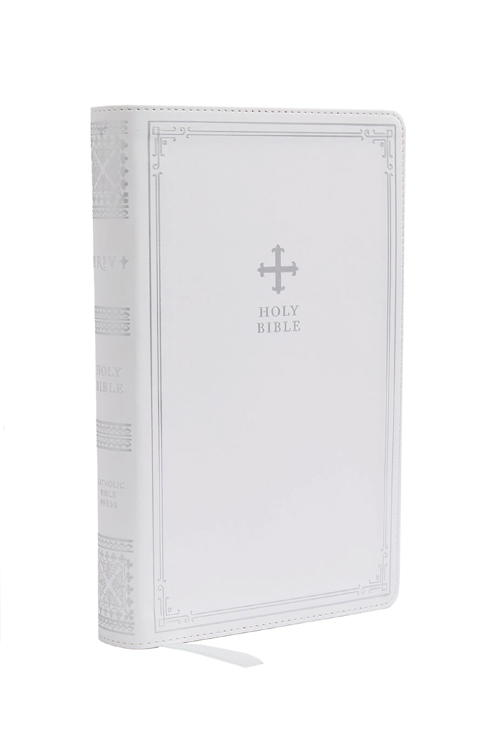 NRSV Catholic Edition Gift Bible, White Leathersoft (comfort Print, Holy Bible, Complete Catholic Bible, NRSV CE) by Catholic Bible Press