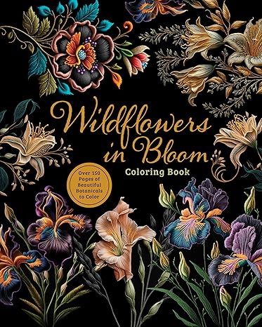 Wildflowers in Bloom Coloring Book