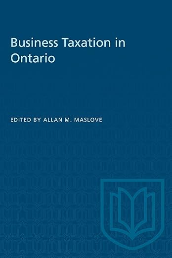 Business Taxation in Ontario