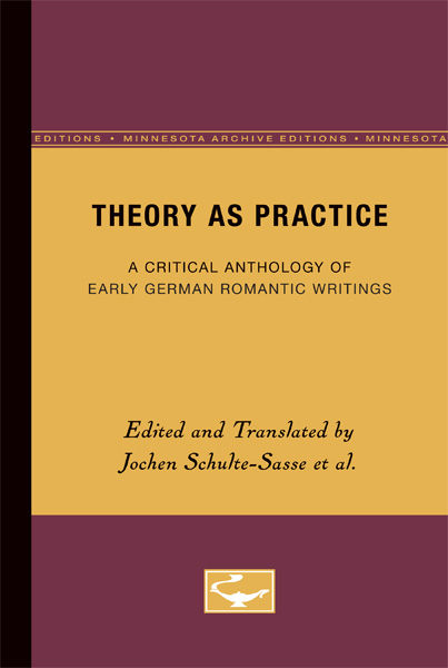 Theory As Practice by Jochen Schulte-Sasse