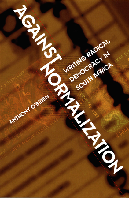 Against Normalization by Anthony O'Brien