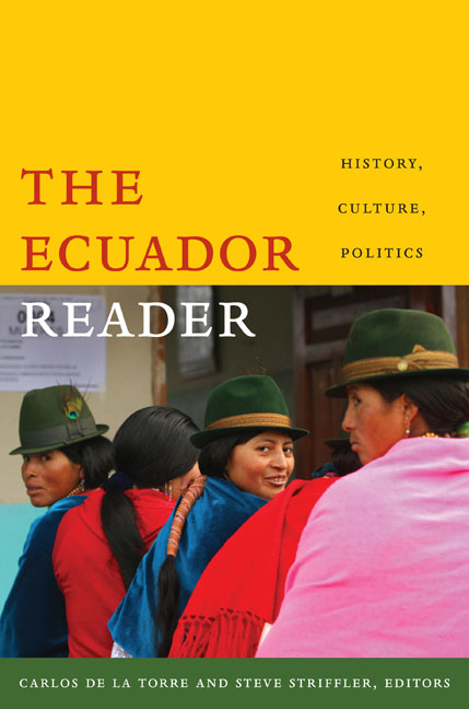 The Ecuador Reader by Carlos de la Torre