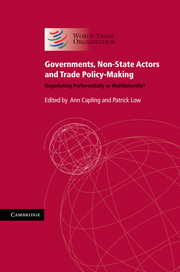Governments, Non-state Actors and Trade Policy-making by Ann Capling