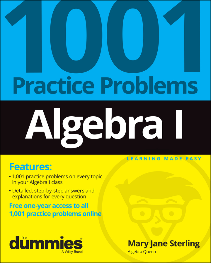 Algebra I: 1001 Practice Problems for Dummies (+ Free Online Practice) by Mary Jane Sterling