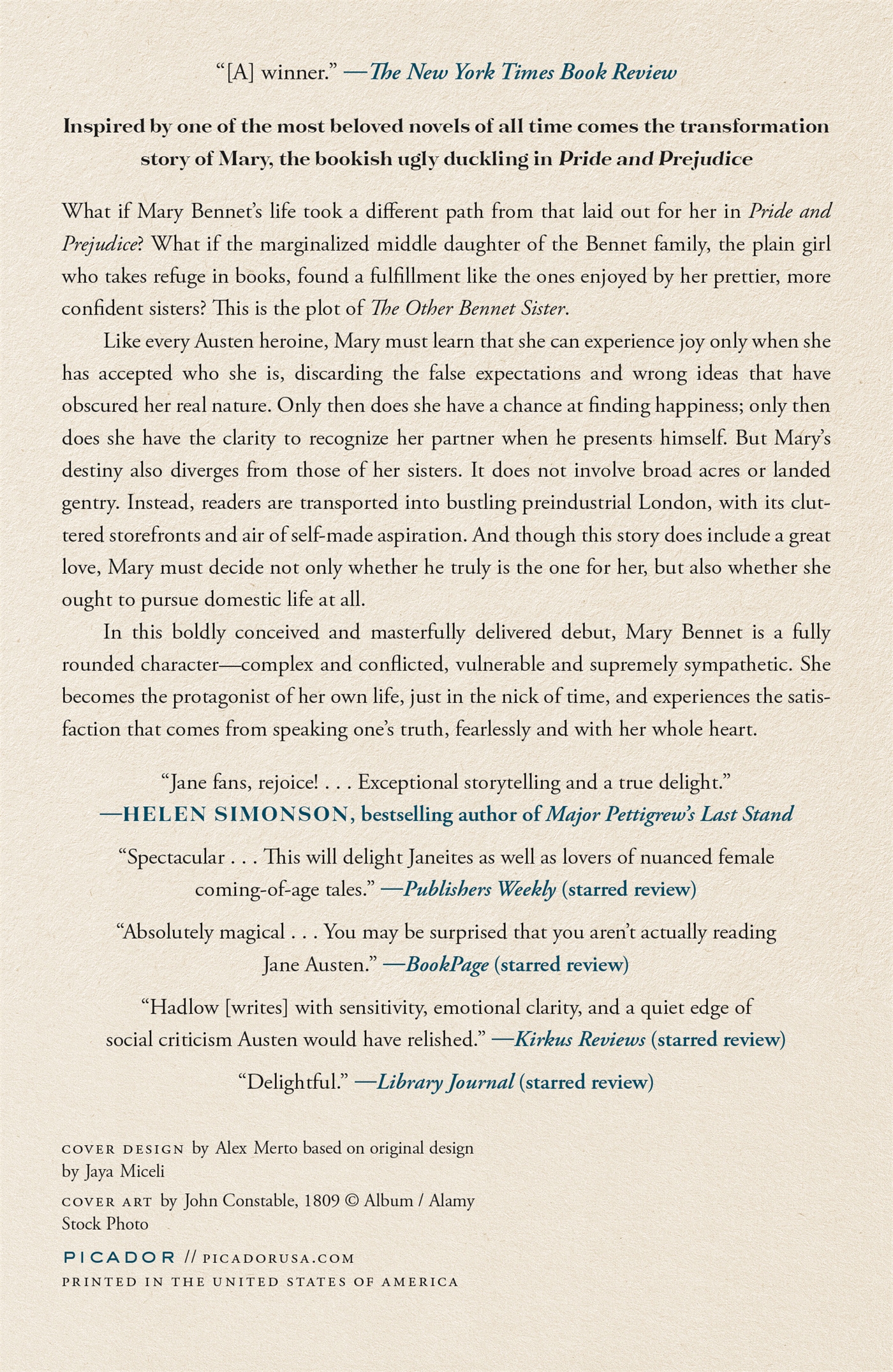 The Other Bennet Sister by Janice Hadlow