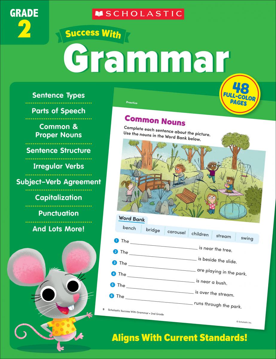 Scholastic Success With Grammar Grade 2 Workbook