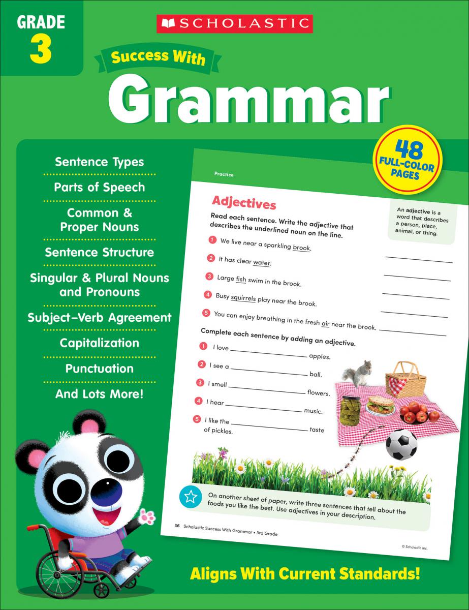 Scholastic Success With Grammar Grade 3 Workbook by Scholastic Teaching Resources