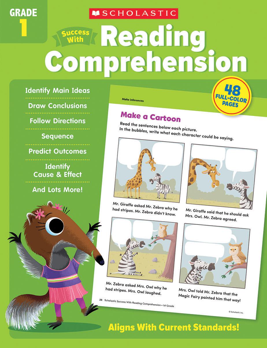 Scholastic Success With Reading Comprehension Grade 1 Workbook by Scholastic Teaching Resources
