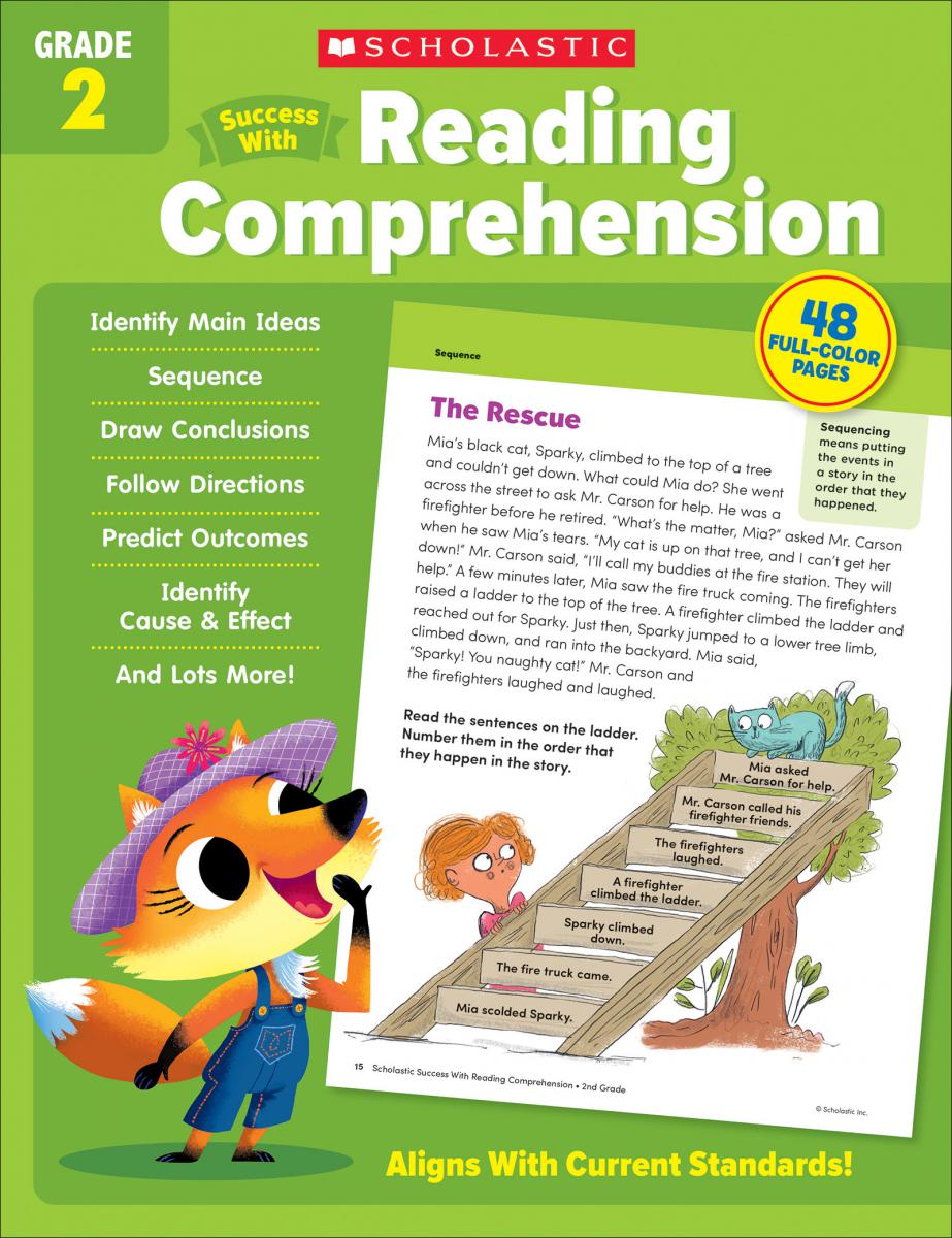 Scholastic Success With Reading Comprehension Grade 2 Workbook by Scholastic Teaching Resources