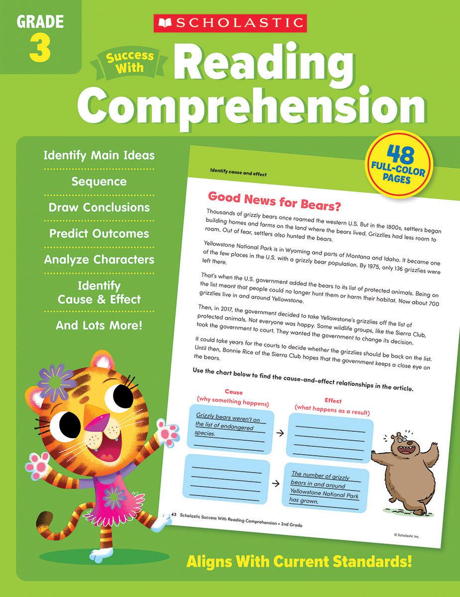 Scholastic Success With Reading Comprehension Grade 3 Workbook by Scholastic Teaching Resources