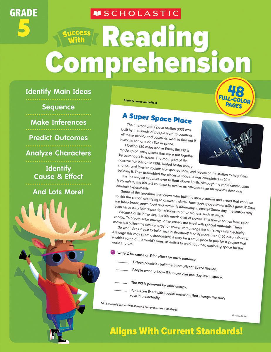 Scholastic Success With Reading Comprehension Grade 5 Workbook