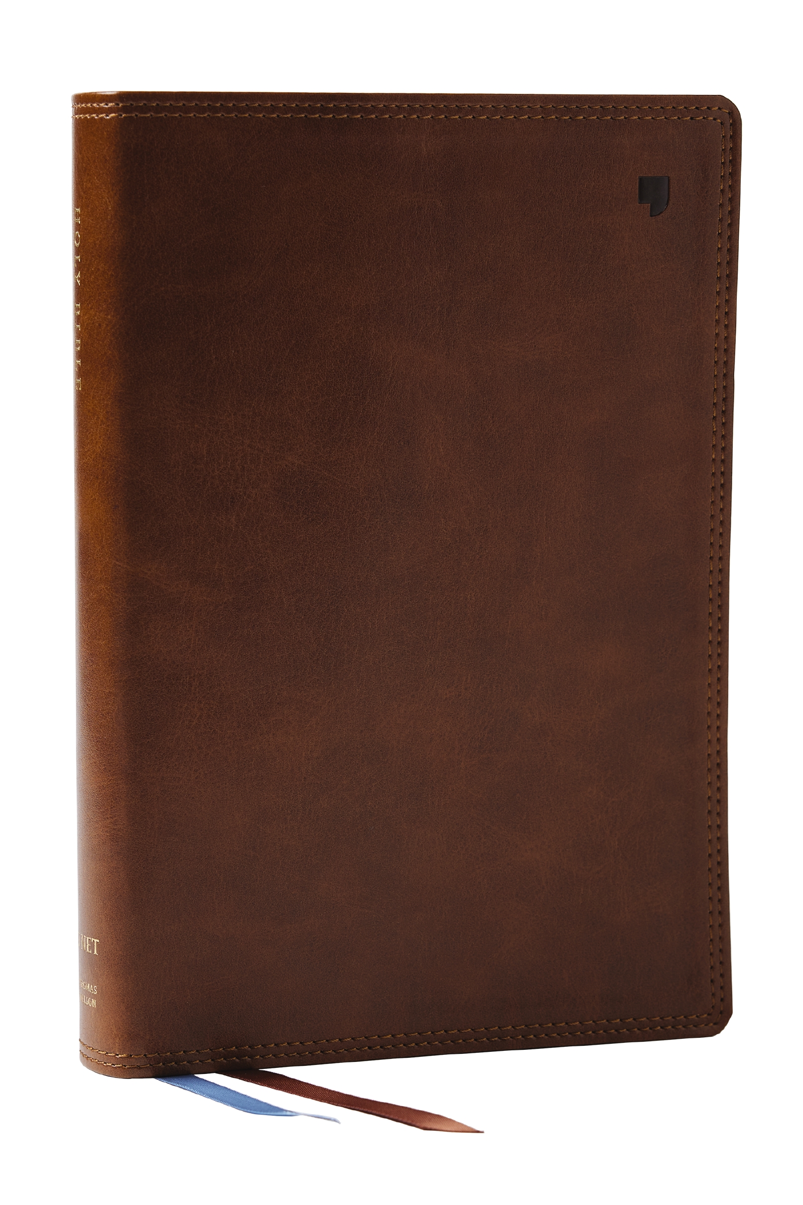 NET Bible, Large Print Thinline With Cross References, Brown Leathersoft, Comfort Print, (thumb Indexed) by Thomas Nelson