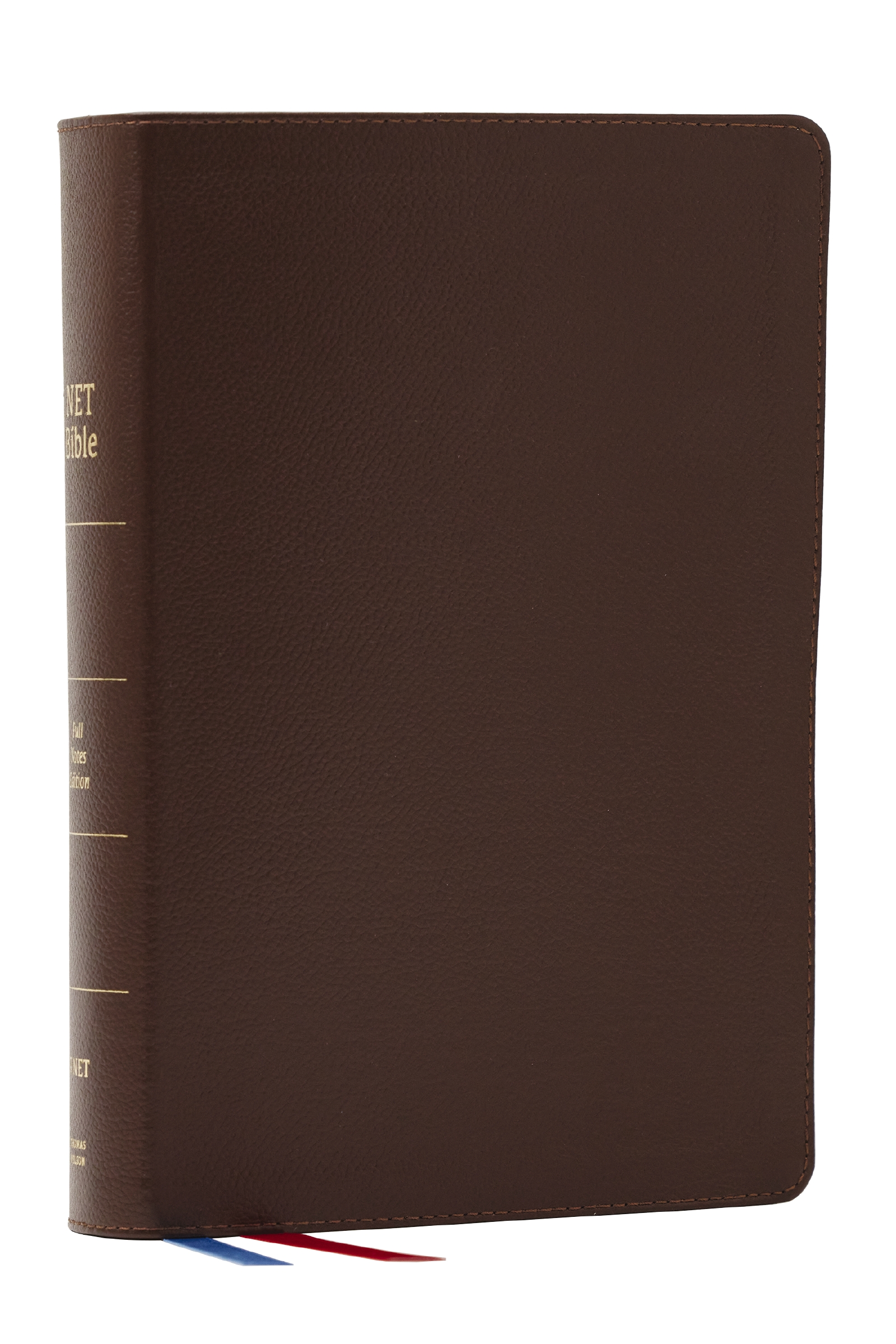 NET Bible, Full Notes Edition (NET, Brown Genuine Leather, Comfort Print, Thumb Indexed) by Thomas Nelson