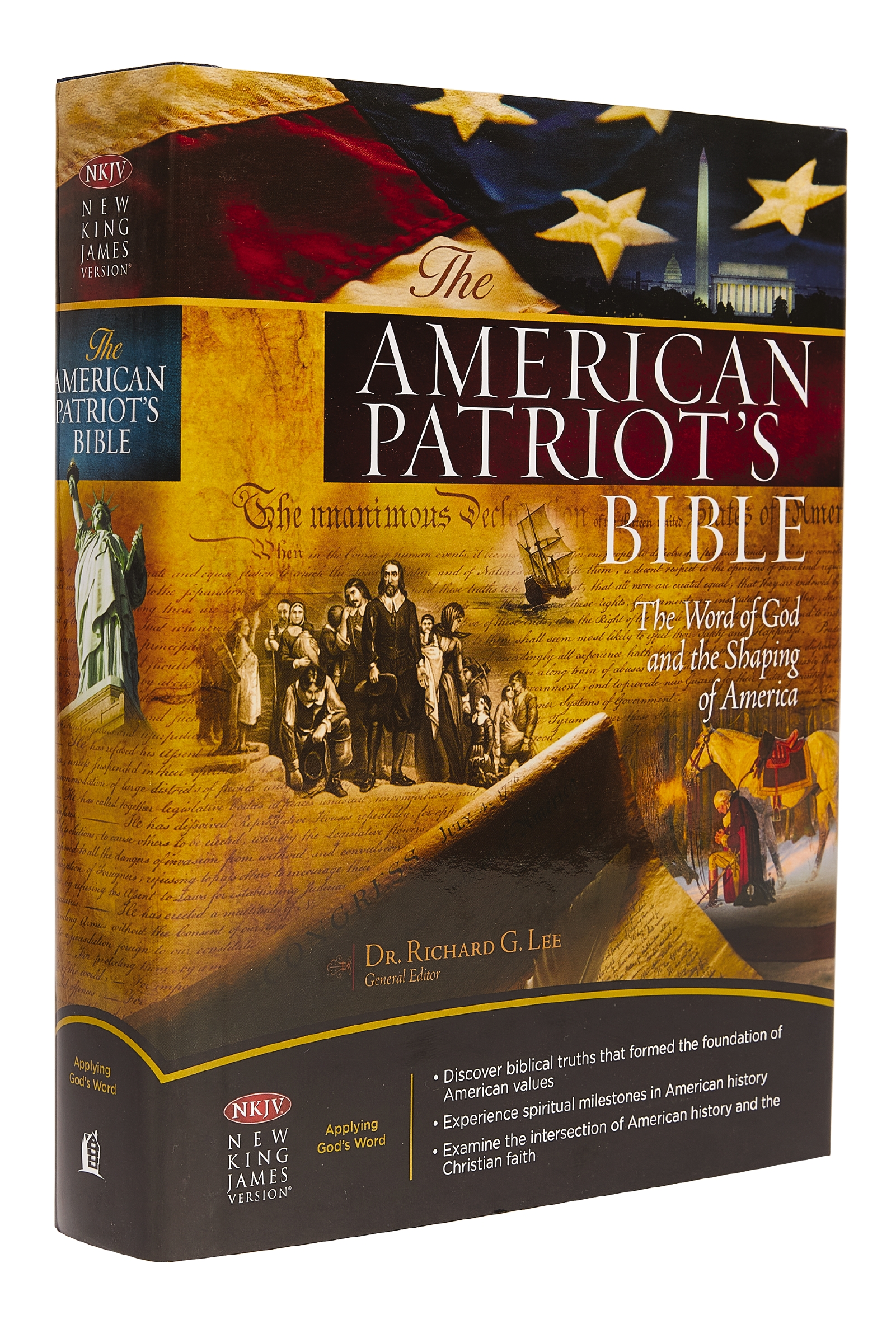 The NKJV, American Patriot's Bible, Hardcover: the Word of God and the Shaping of America – Printed in the USA by Thomas Nelson