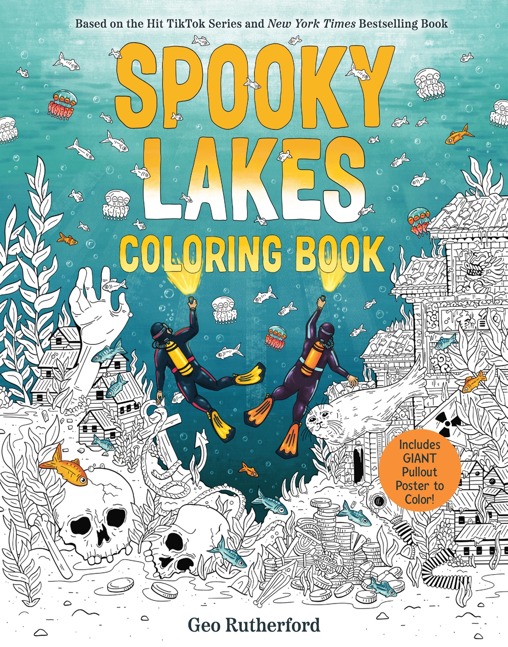 Spooky Lakes Coloring Book by Geo Rutherford