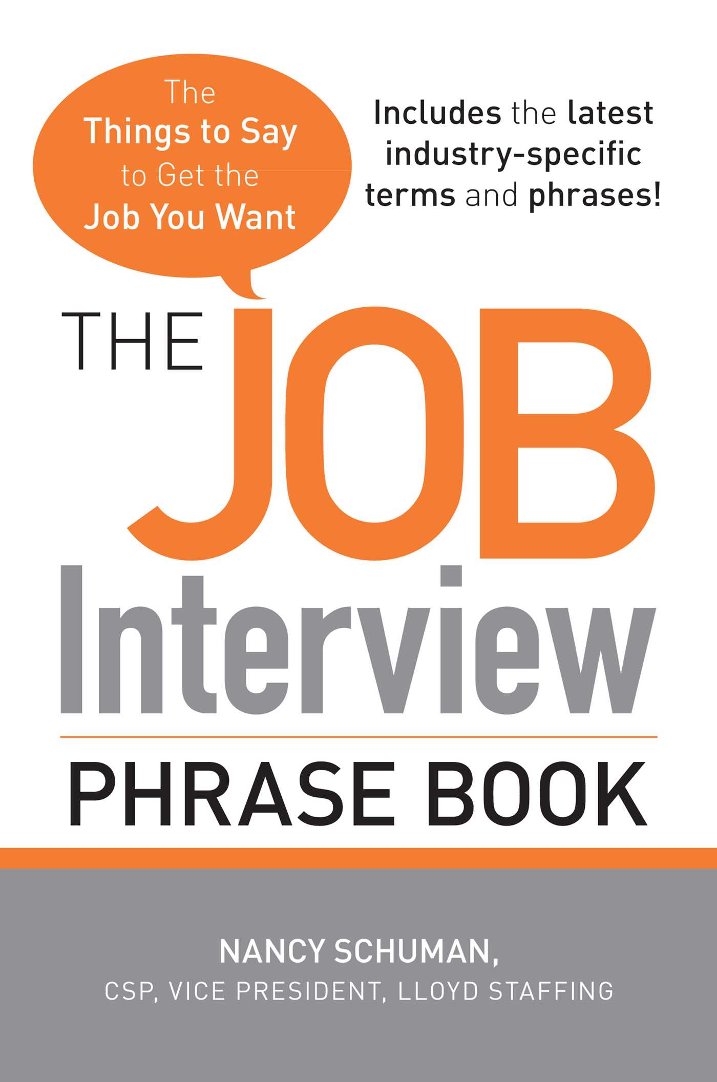 The Job Interview Phrase Book by Nancy Schuman