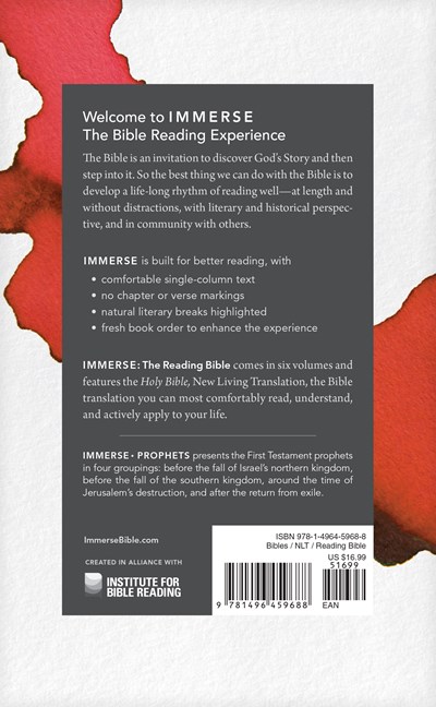 Immerse: Prophets (softcover) by New Living Translation