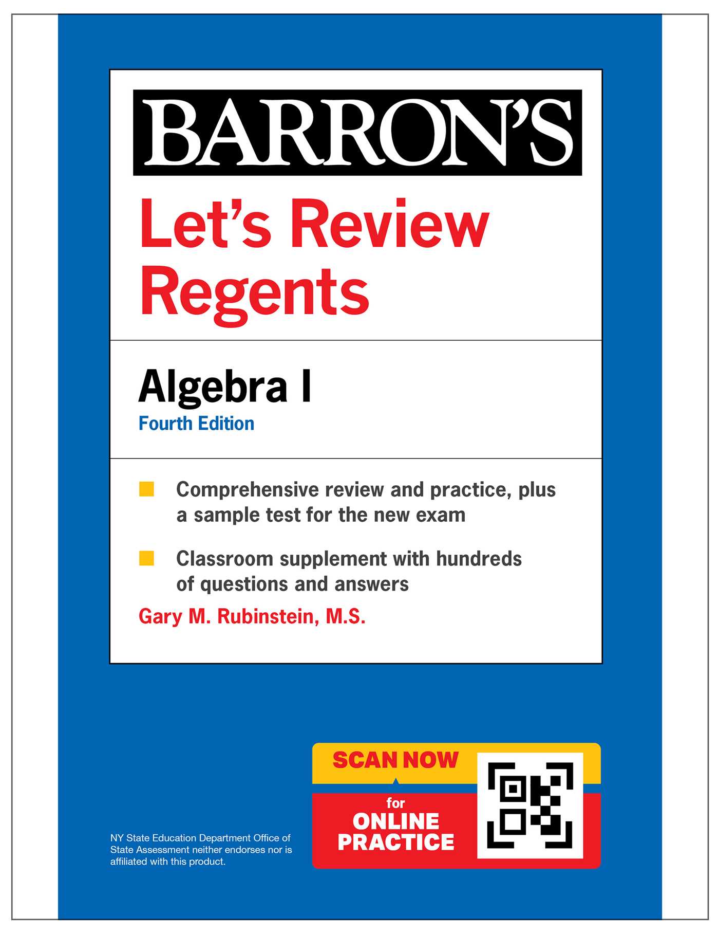 Let's Review Regents: Algebra I, Fourth Edition by Gary M. Rubinstein M.S.