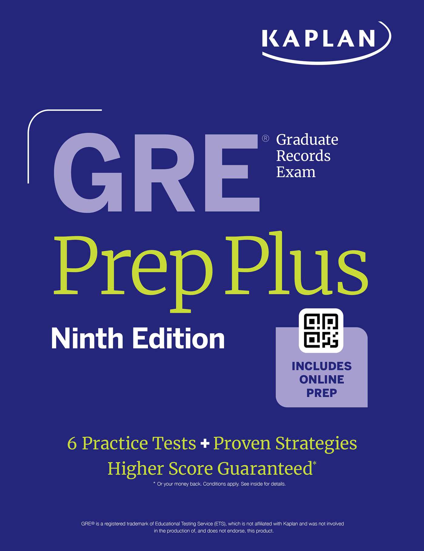 GRE Prep Plus, Ninth Edition (2026): Includes 6 Practice Tests, 1500+ Practice Questions + Online Access to a 500+ Question Bank, Video Tutorials, and Live Class Sessions by Kaplan Test Prep