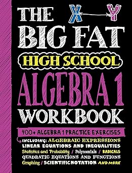 The Big Fat High School Algebra 1 Workbook by Workman Publishing