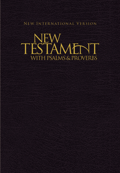 NIV, New Testament With Psalms and Proverbs, Pocket-sized, Paperback, Black by Zondervan