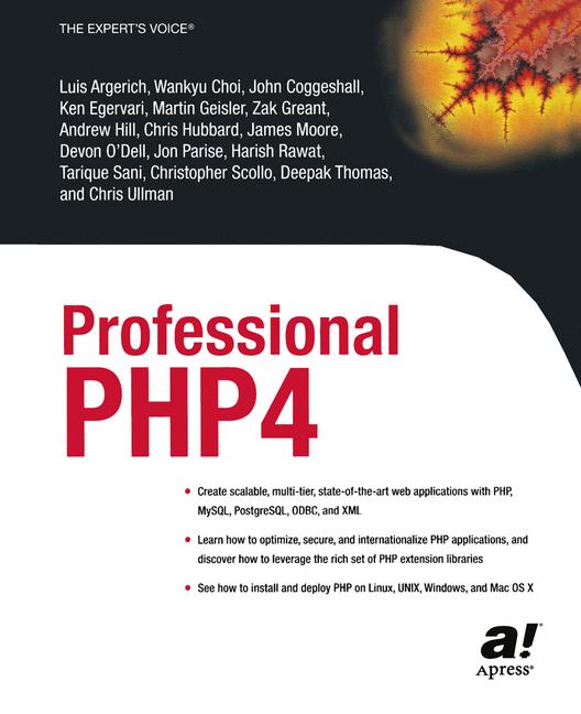 Professional PHP4 by Luis Argerich