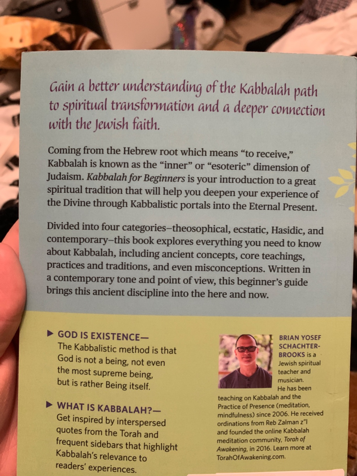 Kabbalah for Beginners by Brian Yosef Schachter-Brooks